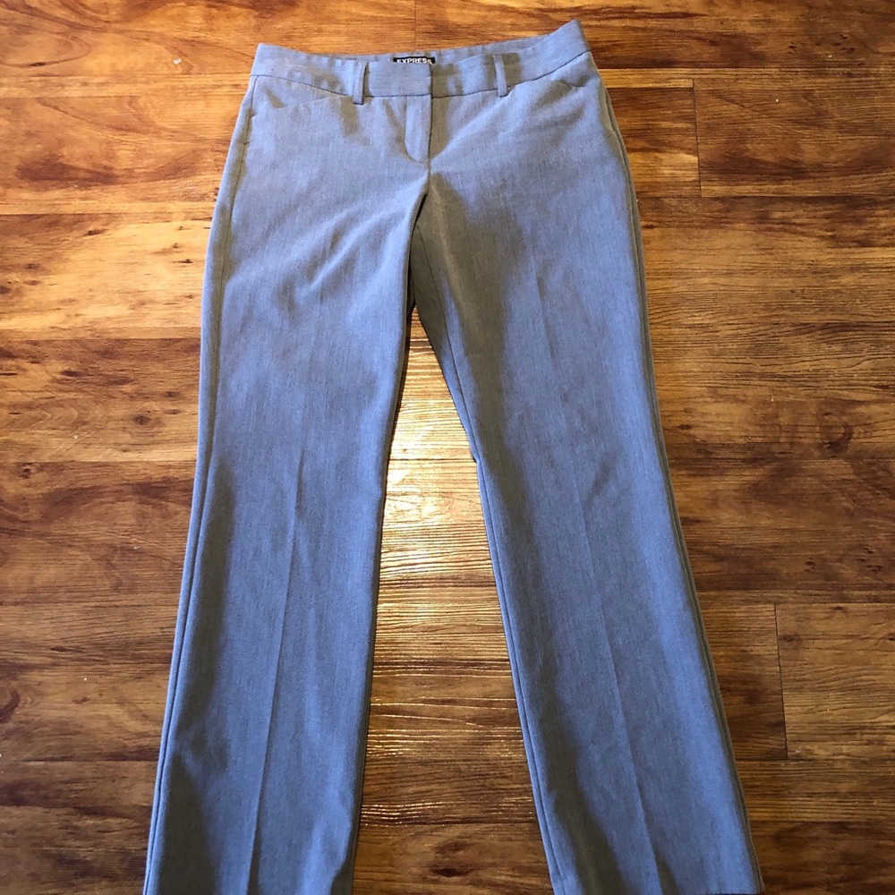 Gray Express Editor Trousers